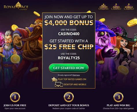 codes bonus gratuits du casino royal ace